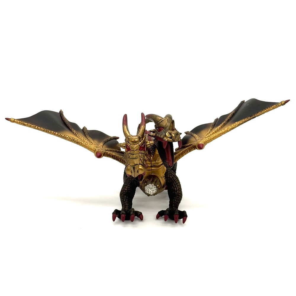 Mega Bloks Dragons Krystal Wars Two Headed Dragon Action Figure Black Gold